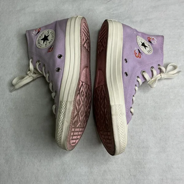 Converse Chuck‎ Taylor All Star Butterfly Wings High Top Lavender Women 7.5 - Image 5