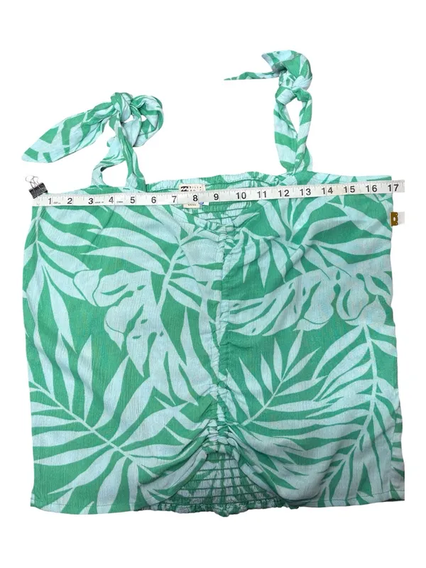 Billabong Two Tone Troical Leaf‎ Crop Top Size Small NWT - Image 10