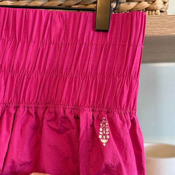 Free People Movement High-Rise Way Home Berry Lined Shorts, Large - Image 3