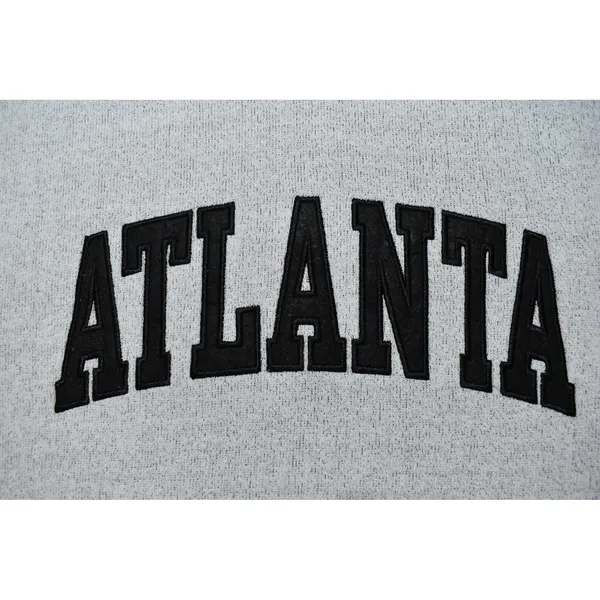 New York Popular Atlanta Crewneck Sweatshirt Gray XL Collegiate Style Pullover - Image 3