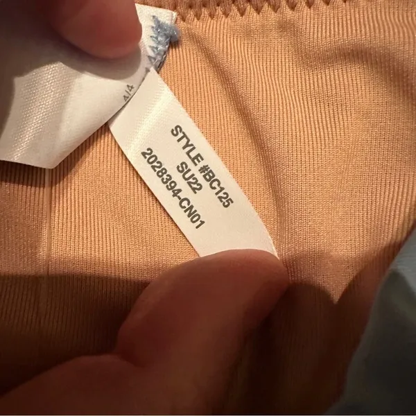 J. Crew Curved-Waist‎ Cheeky Bikini Bottom in Light Blue Sz S NEW - Image 6