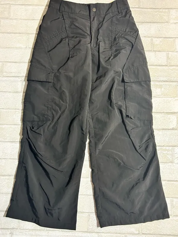 HALARA Black Wide-Leg Cargo Pants - Image 4
