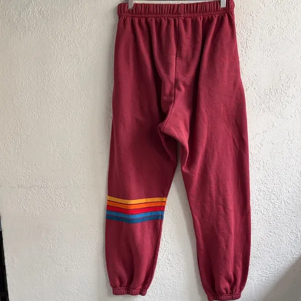 Aviator Nation Joggers with Colorful Stripe - Image 2