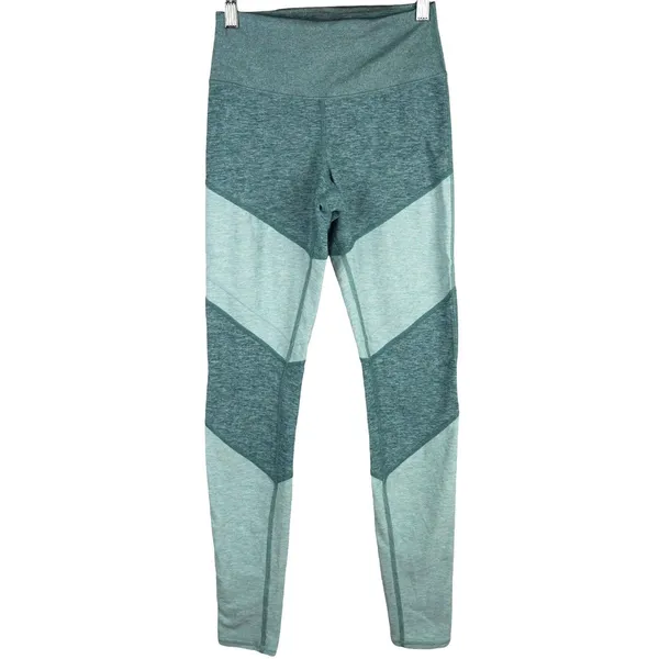 Alo Yoga Leggings Women S Blue Green Colorblock High Waist Activewear Athleisure - Image 4