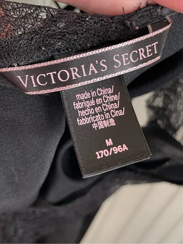 Victoria's Secret Y2K Black Satin Lace Chemise Slip Dress Size Medium Whimsigoth - Image 7