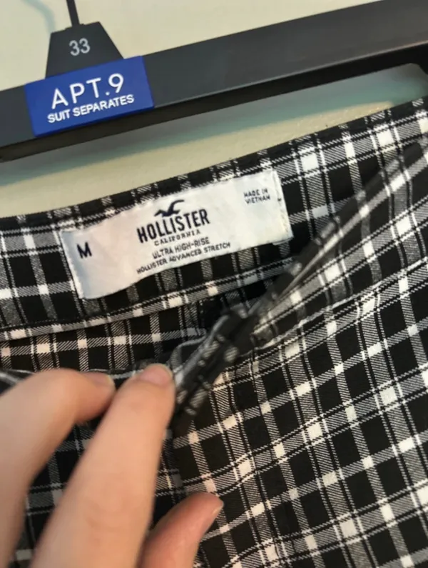 Hollister Plaid Pants High-Rise - Image 3