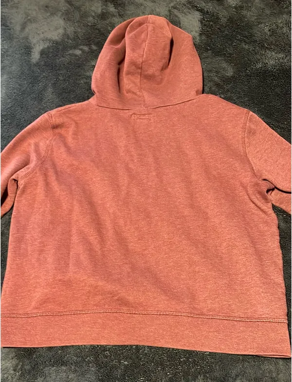 Aeropostale Hoodie Maroon Cropped Medium  - Image 2