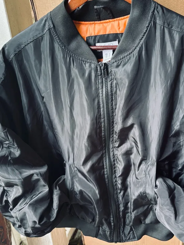 Birch and stone Women’s bomber jacket Black Size L - Image 2