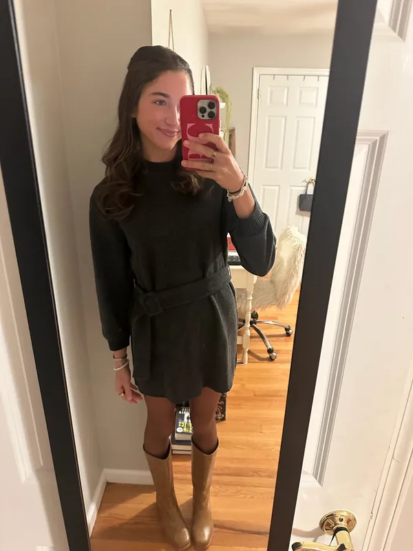Zara belted sweater dress - Image 2