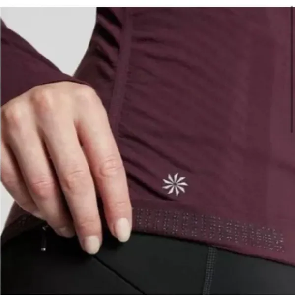 Athleta Speedlight‎ Half Zip Pullover Top
Burgundy sz M - Image 3