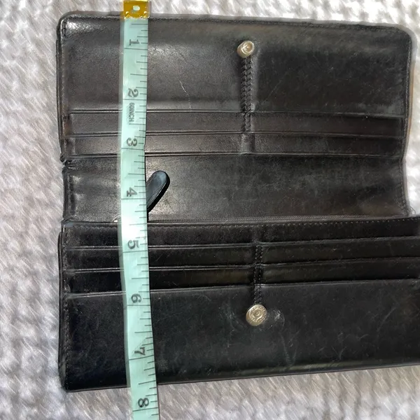 Coach Classic Black Leather Wallet - Image 5