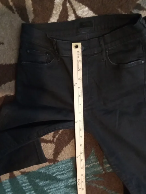 MOTHER The Weekender Mid Rise Flare Jeans Not Guilty Wash Womens 28 - Image 11