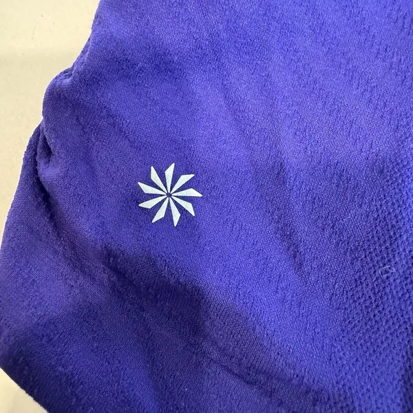 Athleta Running Fitness‎ Fitted Shirt Thumbs Up Purple Womens Size M - Image 5