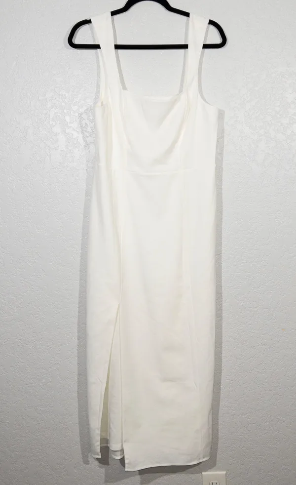 Show Me Your Mumu New White Stretch Eden Midi Dress Size XL - Image 3