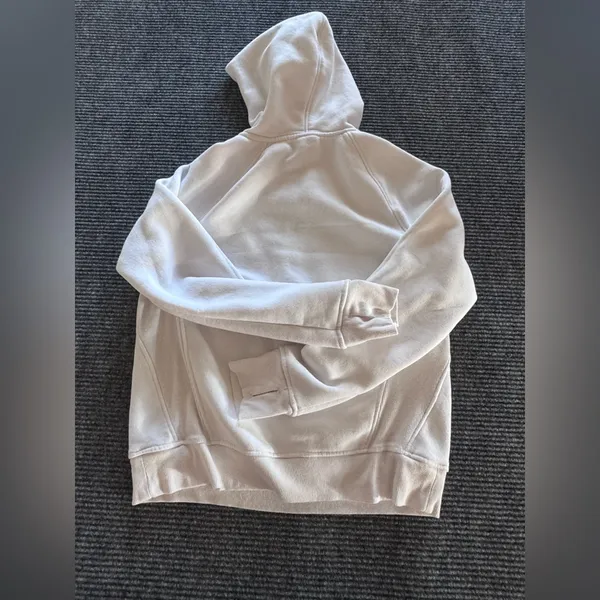 Freely‎ Women's White Quarter Zip Hoodie Yoga Sweater Medium - Image 3