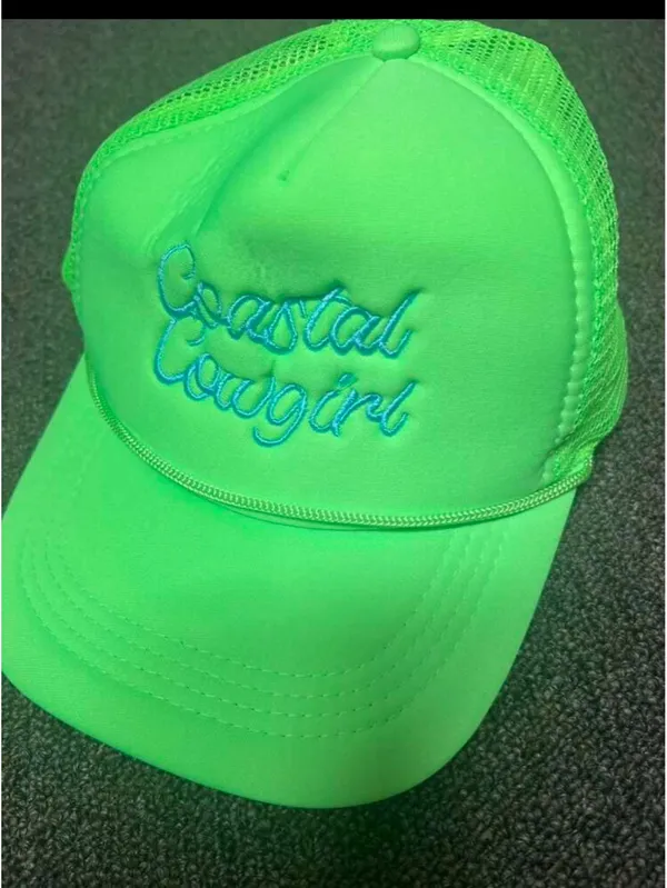 Lime green Coastal Cowgirl Hat - Image 3