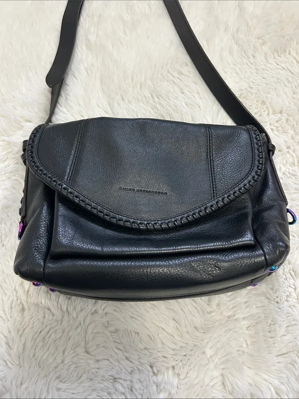 Aimee Kestenberg Mini All For Love Black Leather Crossbody Bag - Image 7