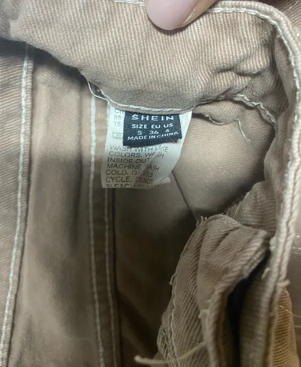 Shein Beige Cargo Pants - Image 3