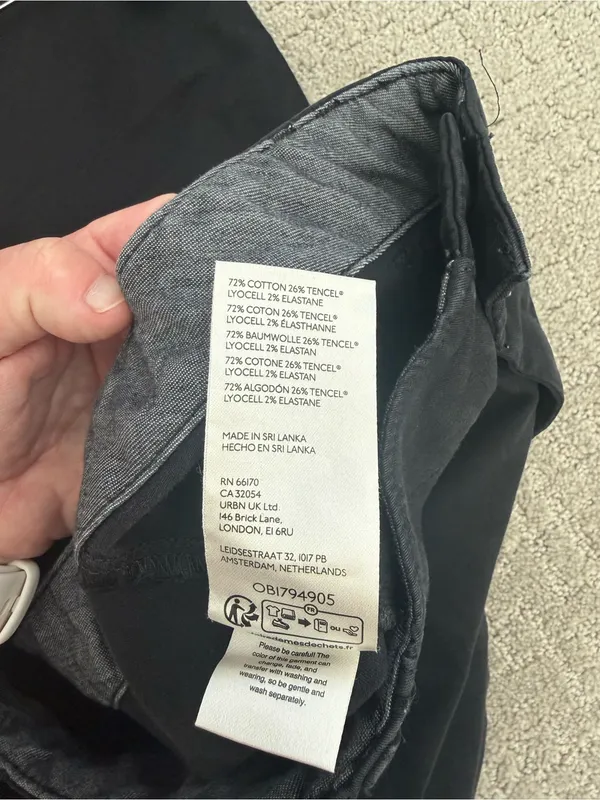 Pilcro Anthropologie Black Straight Leg Utility Pants Size 32 - Image 8