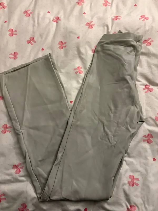 SKIMS NWT faux leather bootcut pant - Image 3