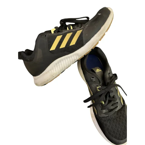 Adidas PureBoost black and gold running shoes womens 9‎ - Image 2