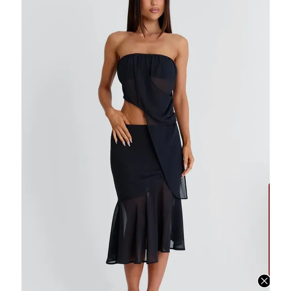Outcast Strapless Top Itzeli Size XS Black - Image 6