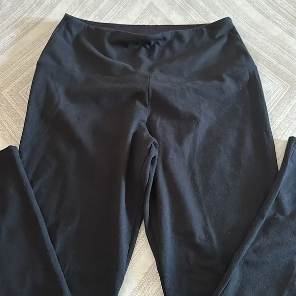 Sasha Women’s Basic Black High Waisted Leggings Size L - Image 3