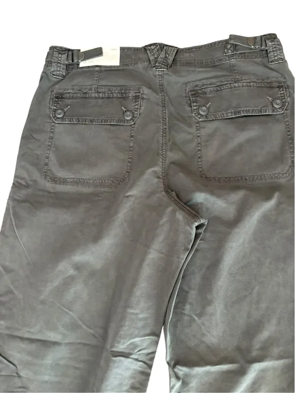 American Eagle Stretch High Waist Stovepipe Pants Womens Size Reg Gray Black NEW - Image 5