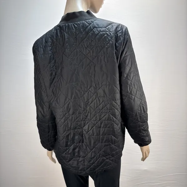 Nike Womens Quilted Black Jacket Size L Black Primaloft Insulated Lightweight‎ - Image 5