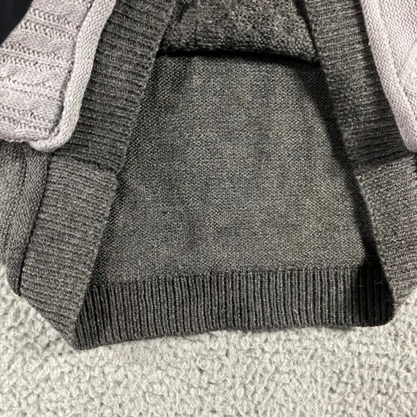 Amaryllis Patchwork Chunky‎ Sweater Women XS/S Cable Knit Academia Lagenlook - Image 11
