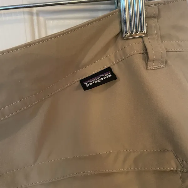 Patagonia Rock Craft Women's Pants Sz 10 Tan Roll Up‎ Climbing Trekking 40+UPF - Image 8