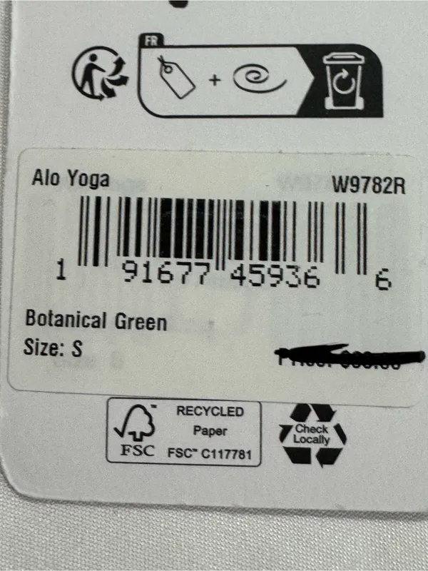 NWT Alo Yoga Airlift Bra Airbrush Streamlined Skirt Set Botanical Green Small - Image 7