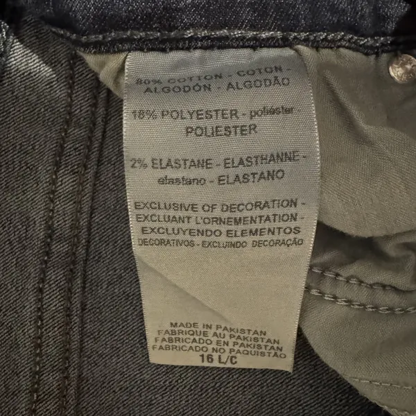 Signature by Levi's Strauss & Co. Womens Jeans Modern Skinny Blue Denim 16 L/C - Image 9