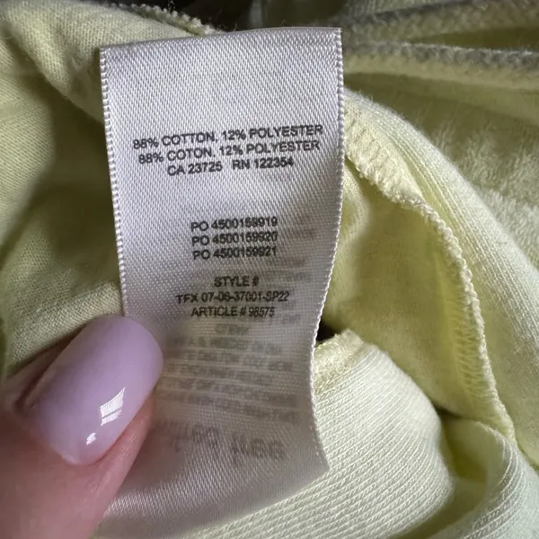 Wilfred‎ Free Popsicle 7“ Short Sz XL in Chamomile Yellow French Terry Cloth - Image 10