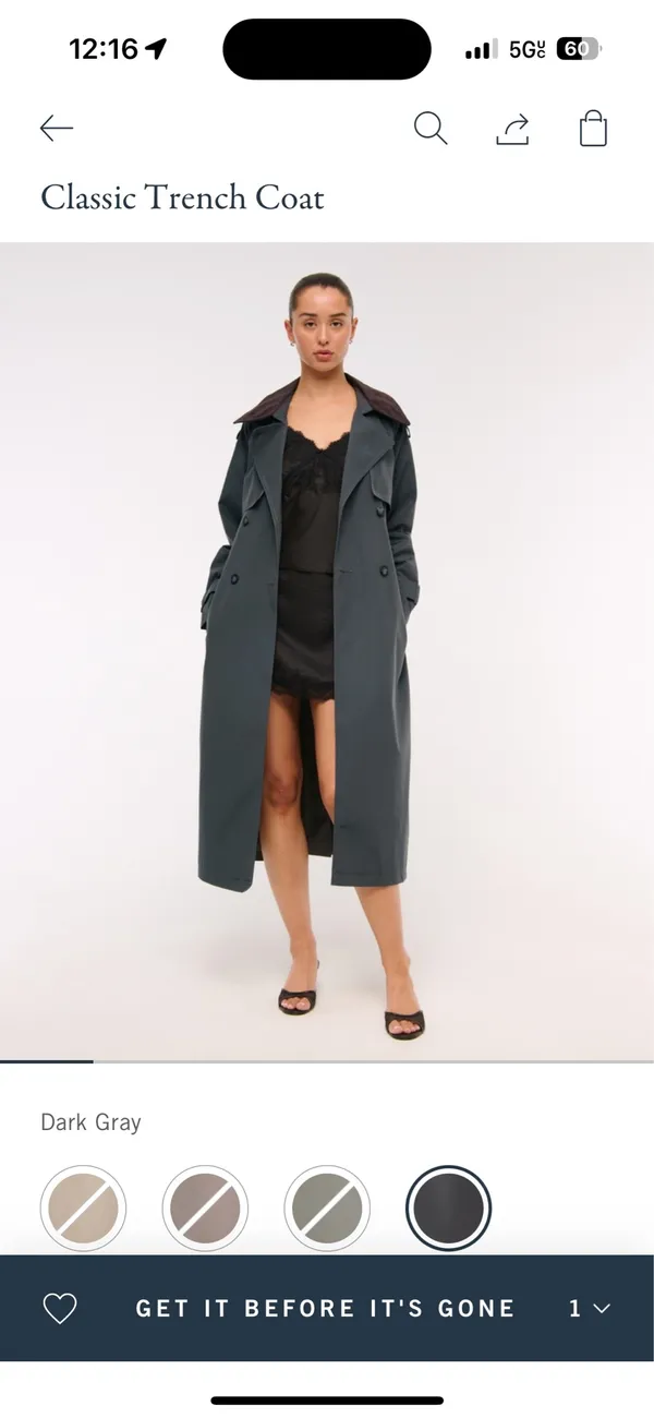 Abercrombie Classic Trench Coat - Image 3