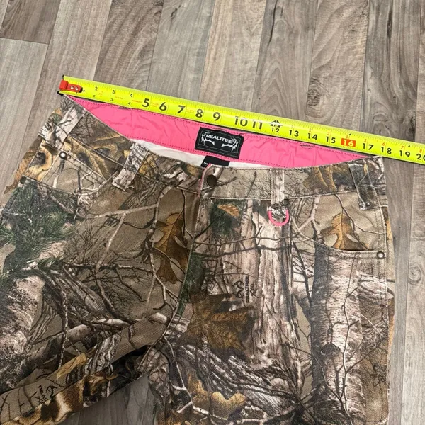 Vintage Realtree Xtra Camo Pink Lined Straight Leg Pants Size 14 - Image 5