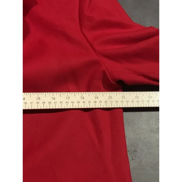 Sellecca red blazer 14 wool blend‎ vintage professional holidays tartan - Image 6