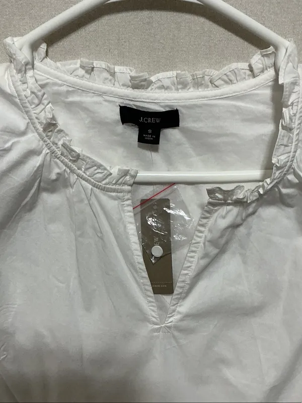 J. Crew White Ruffle Tiered Maxi Dress with Keyhole - Image 2