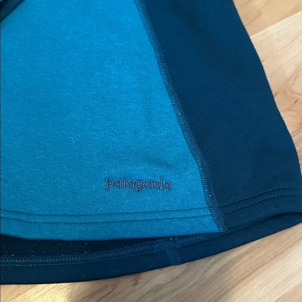 Patagonia Quarter Zip Sweater Women’s Large Blue Teal - Image 9