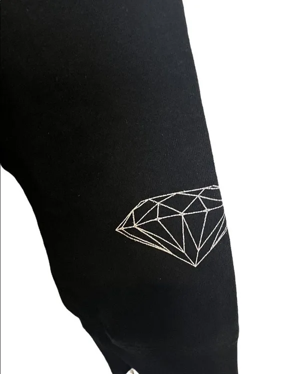 Diamond supply black long sleeve sweatshirt measurements in pictures - Image 3