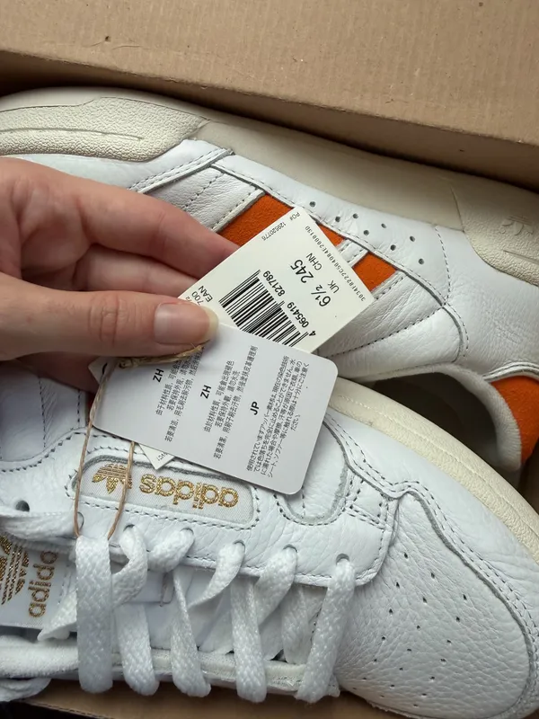Orange Adidas Sneakers W9 - Image 2