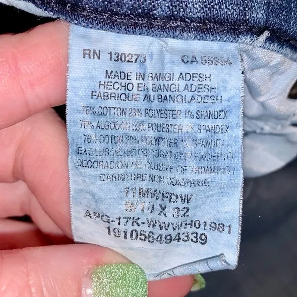 Wrangler Flare Jeans Woman’s 9/11X32 Western Blue Denim - Image 11