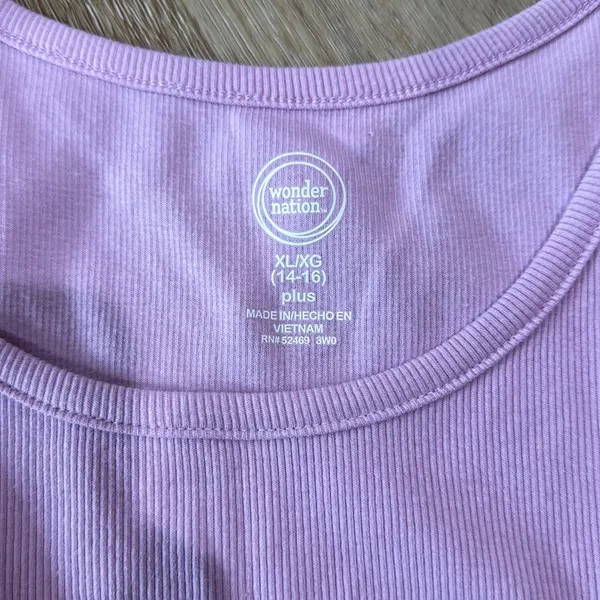 NWOT wonder nation xl purple tank top - Image 2