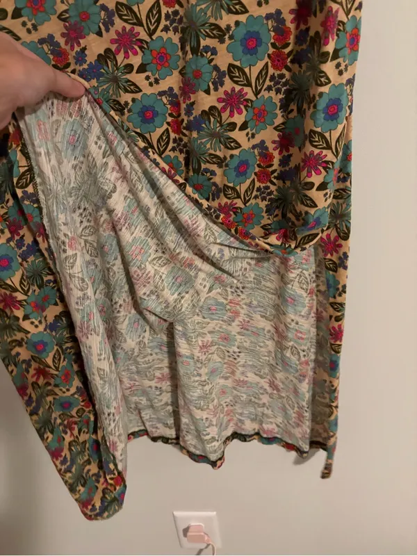 Natural Life Cotton Floral Midi Dress size Medium - Image 3
