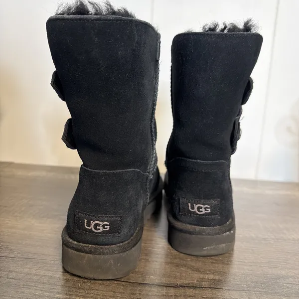 Women's UGG Size 7 Marciela II Water Resistant Boots‎ Suede Buckles - Image 4