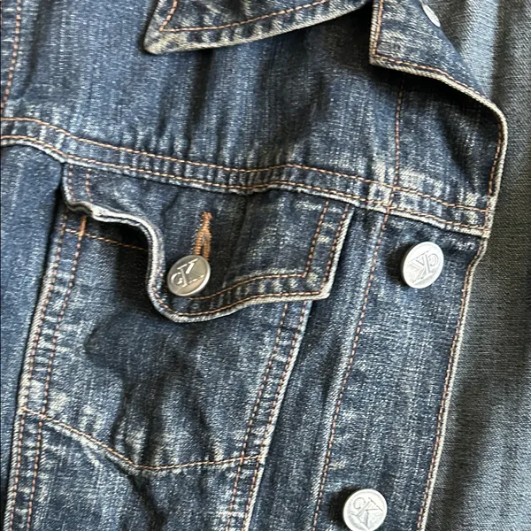 Calvin Klein Jeans Dark Blue Denim Jacket - Image 3