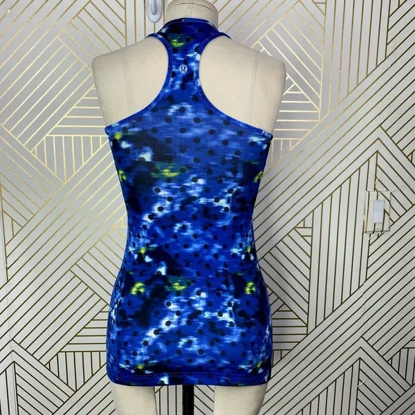 Lululemon‎ Cool Racerback Windy Blooms Print Blue Size 4 - Image 8