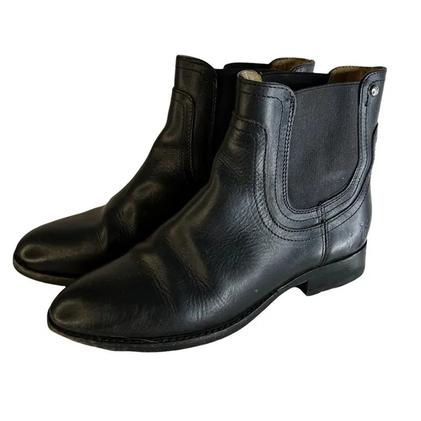 Frye‎ Black Leather Booties - Image 2