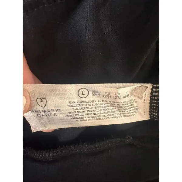 Primark Black Leggings Women’s Size Large Stretch Pull-On Basic Everyday Pants - Image 3