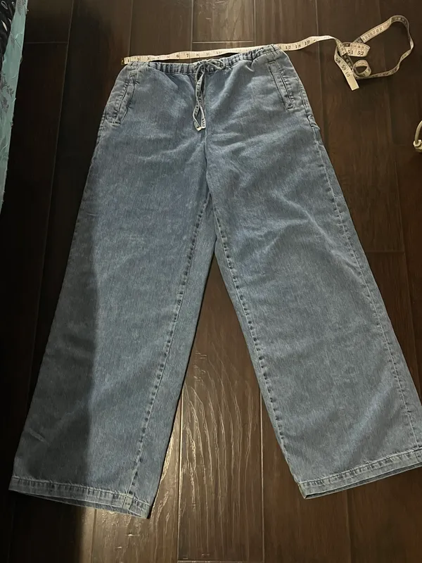 Zara NWOT  blue jeans size XL - Image 3